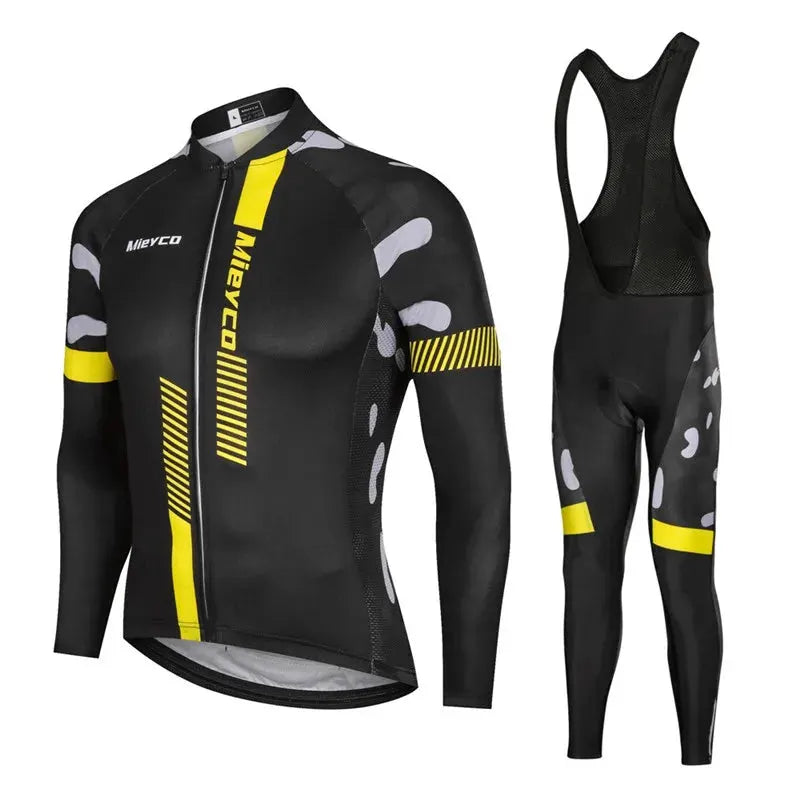 Men Long Sleeve Cycling Jersey Set MTB Road Bike Breathable Outdoor Cycling Suit by Vimost Shop