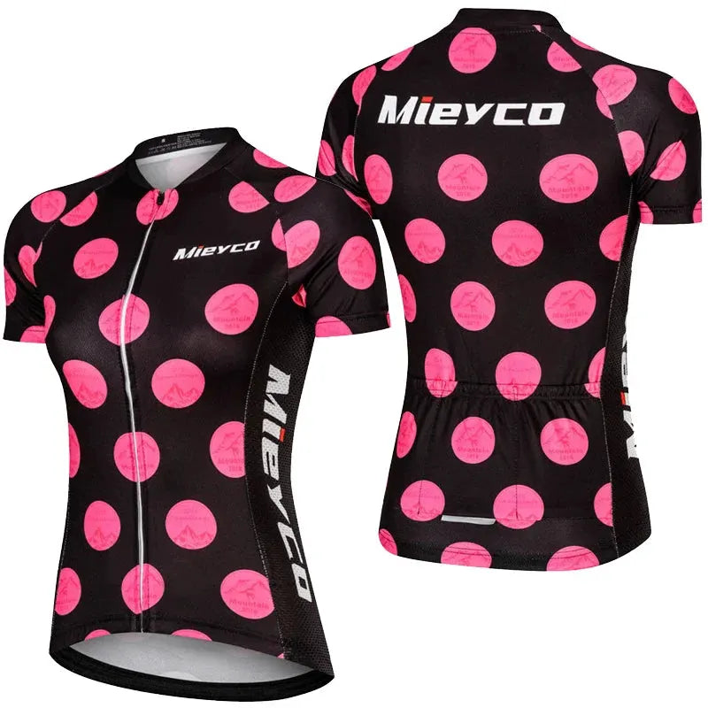 Women Short Sleeve Cycling Jersey Set Summer Bike Bib Shorts Suit by Vimost Shop