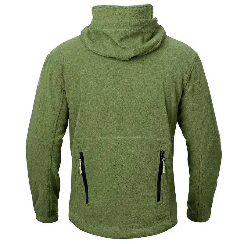 Winter Hunting Fleece Jacket Men Warm Polar Outdoor Hoodie Jacket Multi-Pocket Casual Full Zip Sport Hiking Coat by Vimost Shop