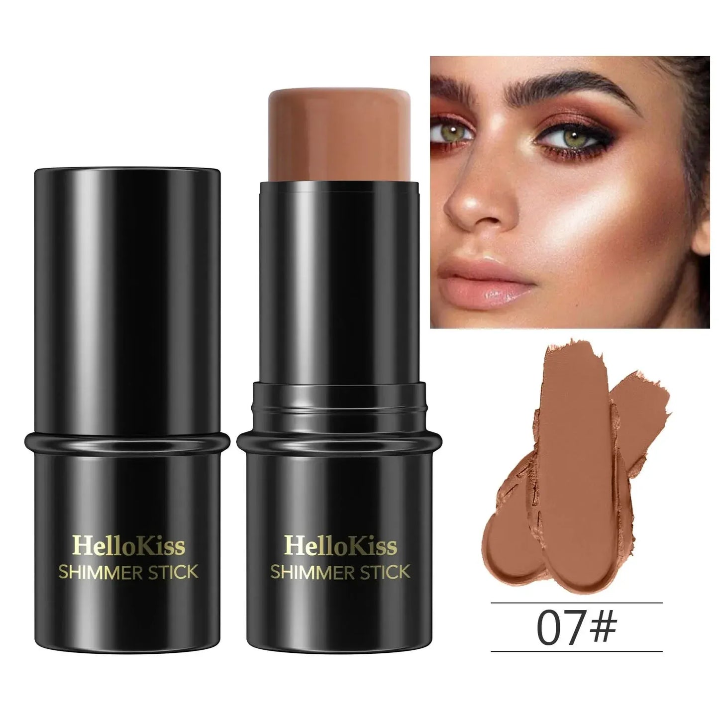 Highlighting&Bronzer Stick Face Brightening Blusher Rouge Concealer Pen Long Lasting Corrector Nose Shadow Contouring Cosmetics by Maiden-Art