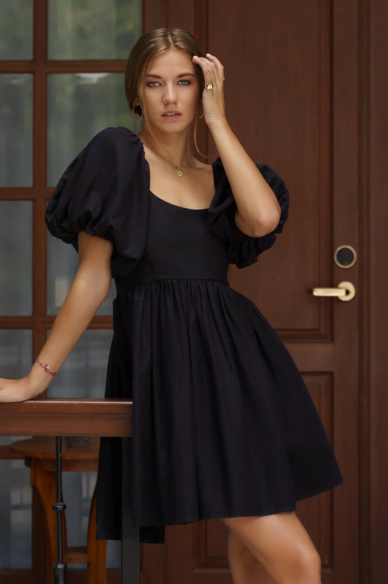 Strawberry Fields Puff Sleeve Mini (Sale) by ELF