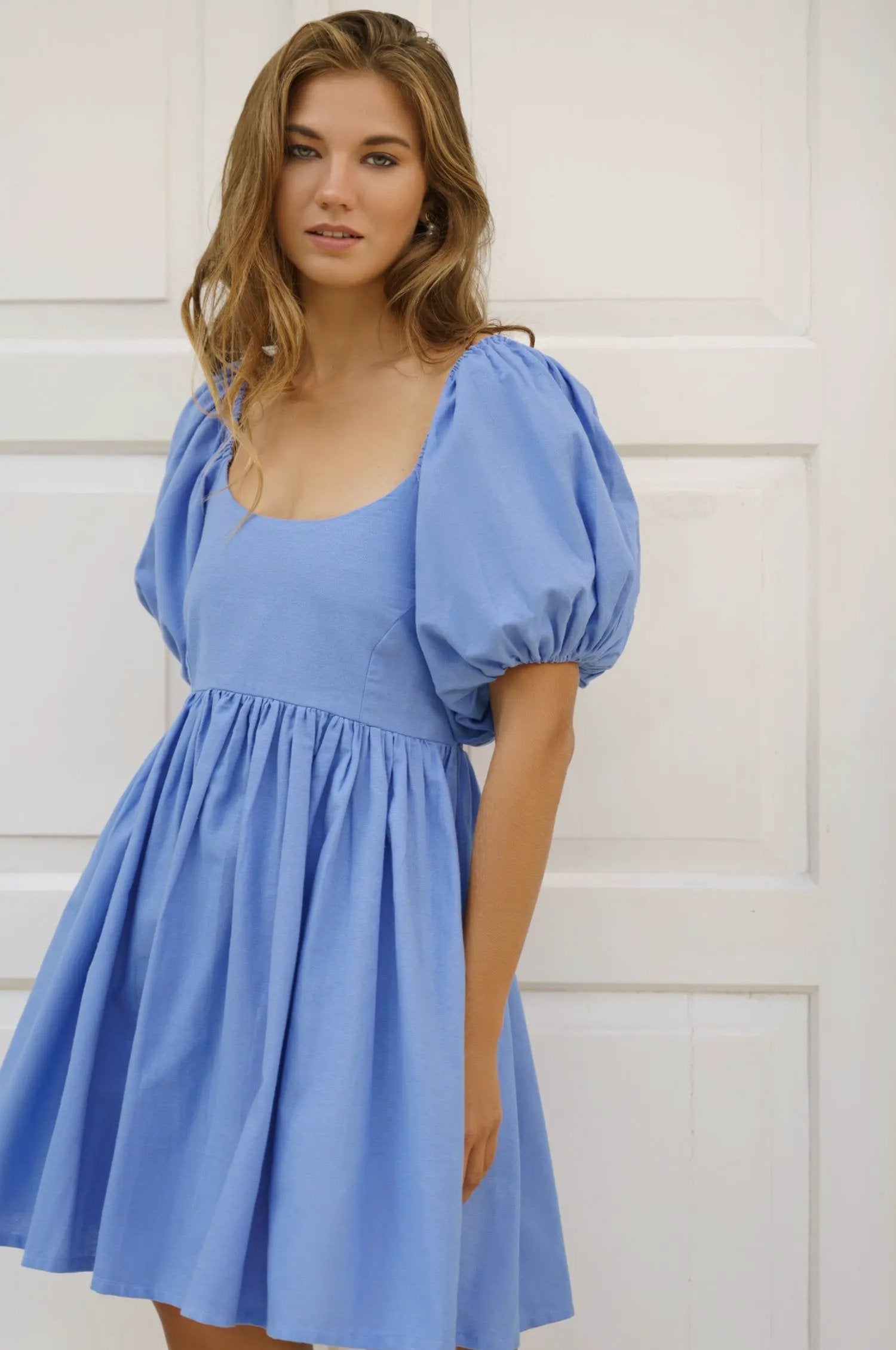 Strawberry Fields Puff Sleeve Mini (Sale) by ELF