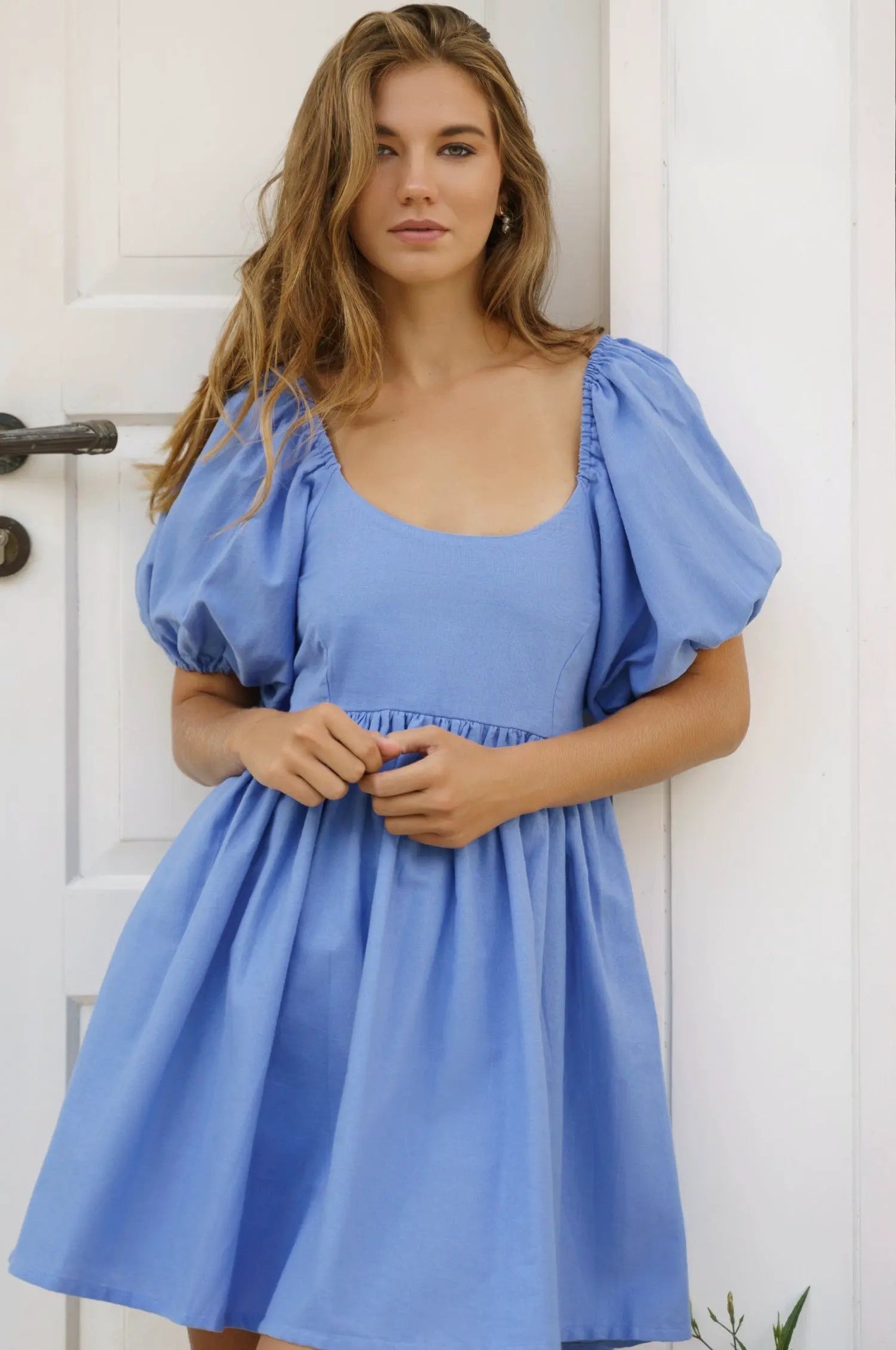 Strawberry Fields Puff Sleeve Mini (Sale) by ELF