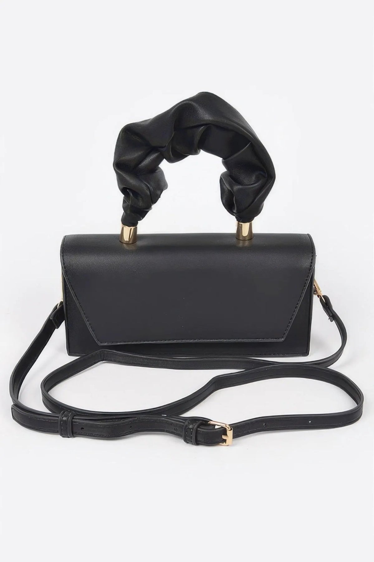 SOHO Wrinkled Handle Flap Clutch - New Collection Los Angeles - BYMANYC ® New York by BYMANYC ® New York