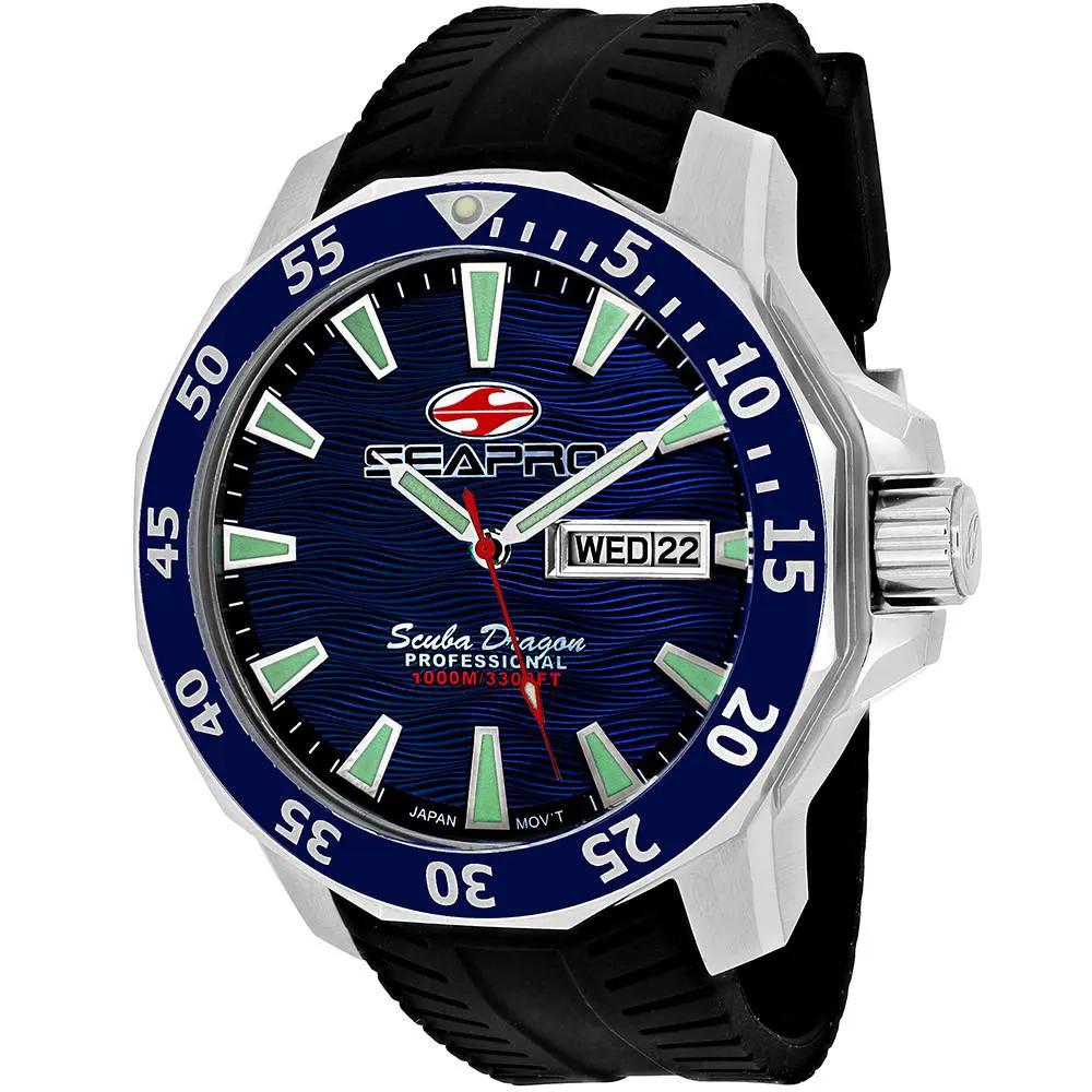 Men's 1000 Meters Scuba Dragon Diver Limited Edition by Seapro Watches