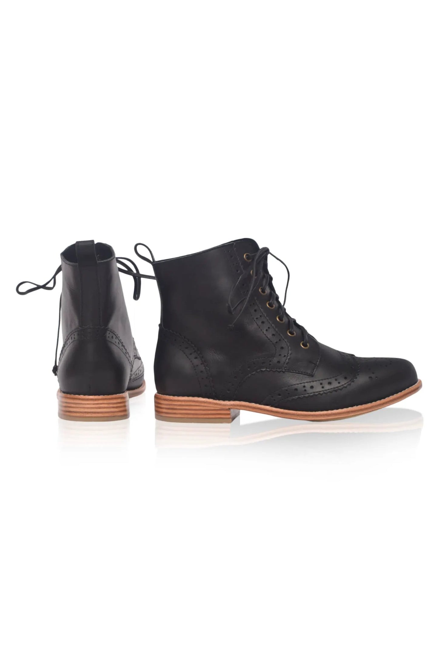 Salstice Brogue Leather Boots by ELF