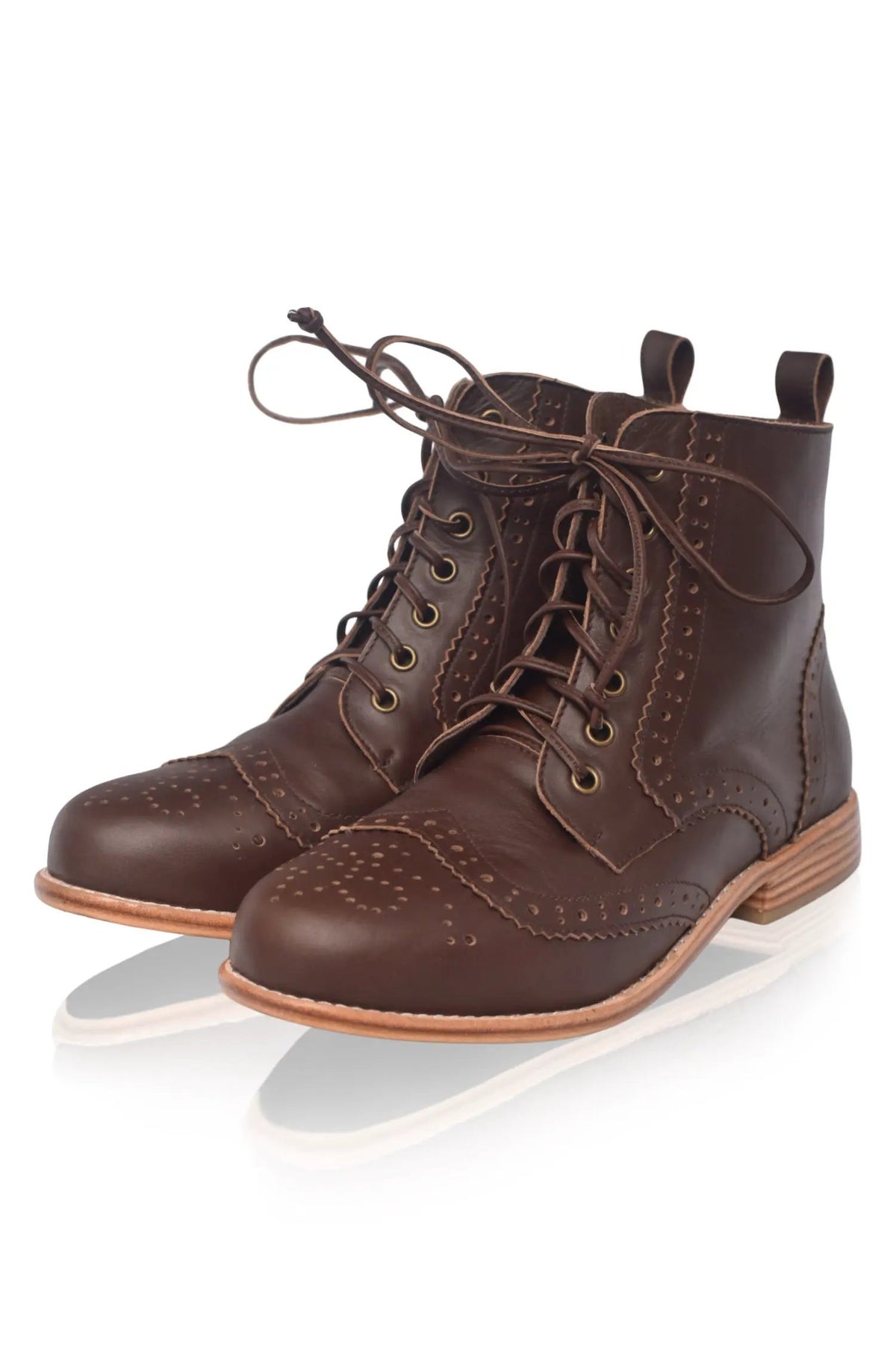 Salstice Brogue Leather Boots by ELF