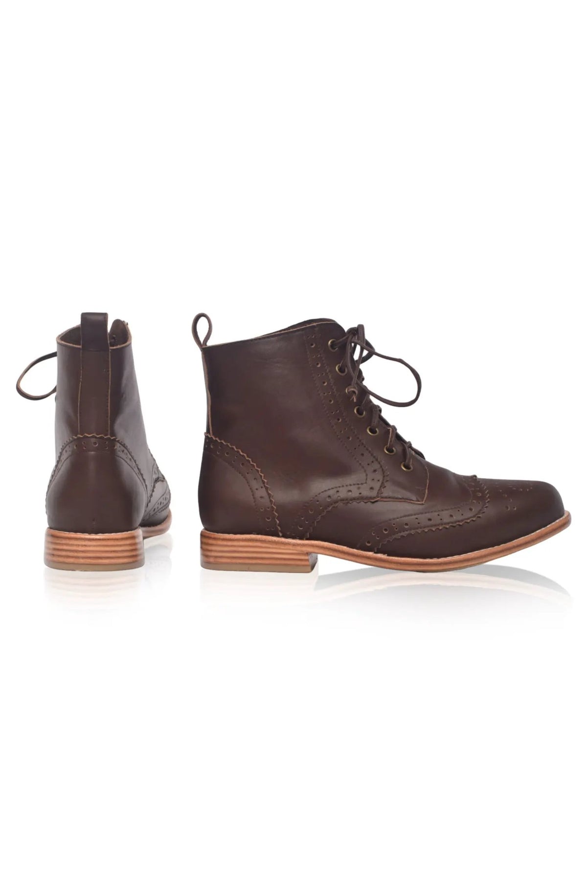 Salstice Brogue Leather Boots by ELF