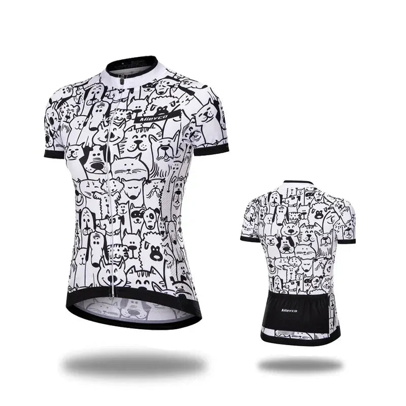 Women Cycling Jersey Summer MTB Bike Shirt Lightweight Breathable Reflective Cycling Top by Vimost Shop