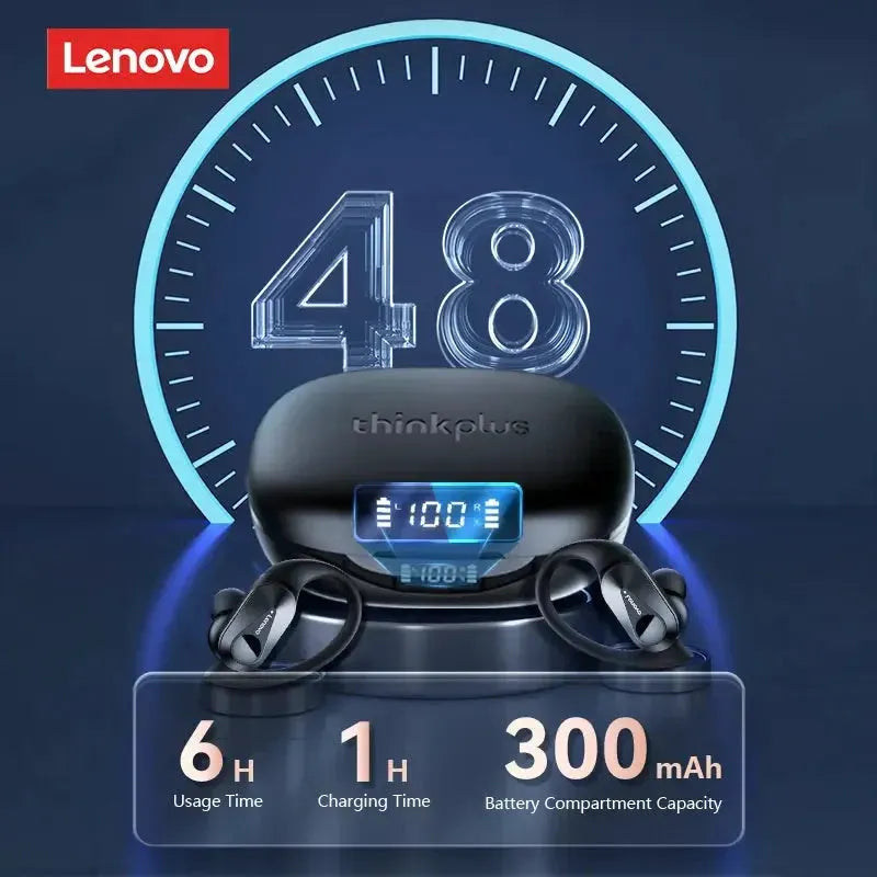 Original Lenovo LP75 TWS Bluetooth V5.3 Headphones Wireless LED Digital Display Earphones Noise Reduction Waterproof Headset New by MAIDEN-ART