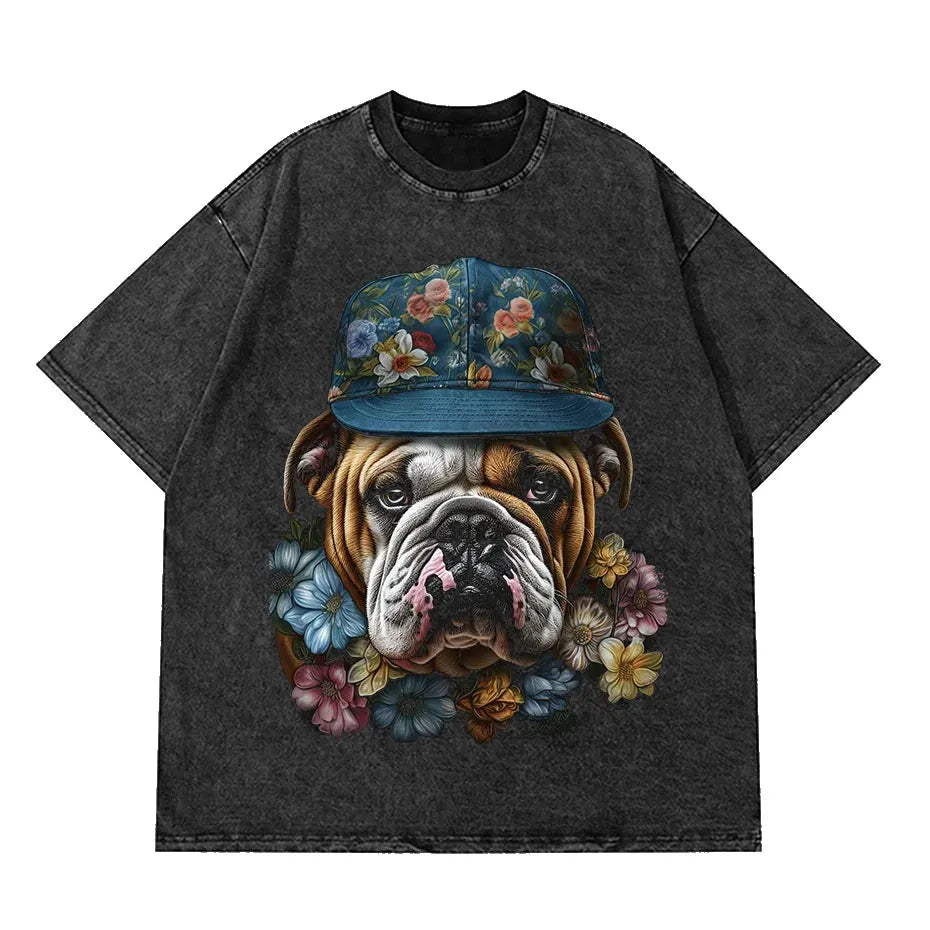 Anime Octopus Vintage Wash Harajuku T-Shirt Japanese Style Unisex by Vimost Shop