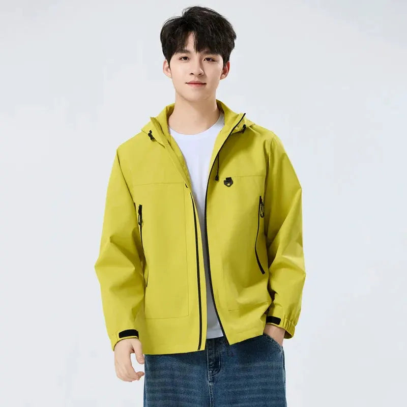 Unisex Waterproof Oil-Resistant Hiking Jacket for Camping by Vimost Shop