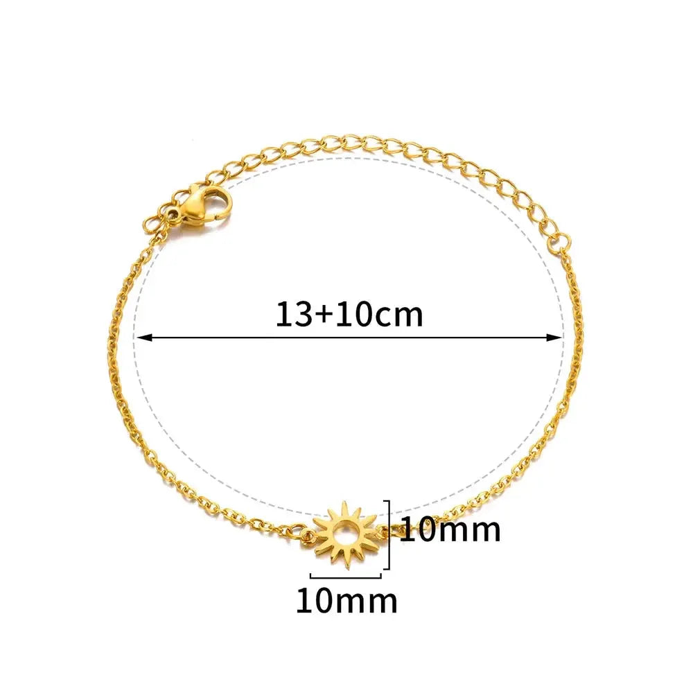 Anklets for Women Summer Beach Accessories Stainless Steel Imitation Pearl Chain Anklet Gold Color Leg Bracelets Bodychain Gifts by MAIDEN-ART