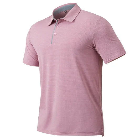 Men's Athletic Short Sleeve Polo Shirt Lightweight Quick Dry Sport Workout Shirt Summer Casual Thin Outdoor Shirts US/ EU Size by Vimost Shop
