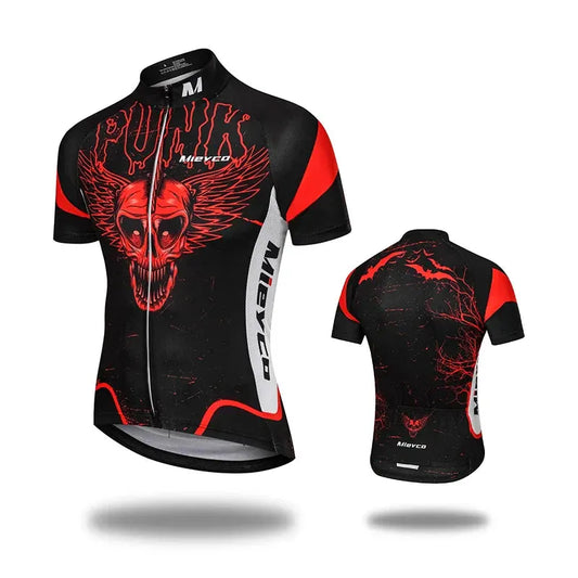 Men Short Sleeve Cycling Jersey Quick Dry Breathable Summer Road Bike Shirt by Vimost Shop