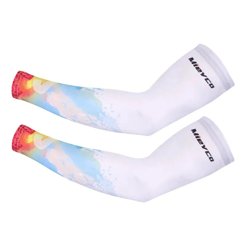 Icy Silk Sun Protection Arm Sleeves Cooling Breathable Outdoor Cycling Fishing Sports Sleeves by Vimost Shop