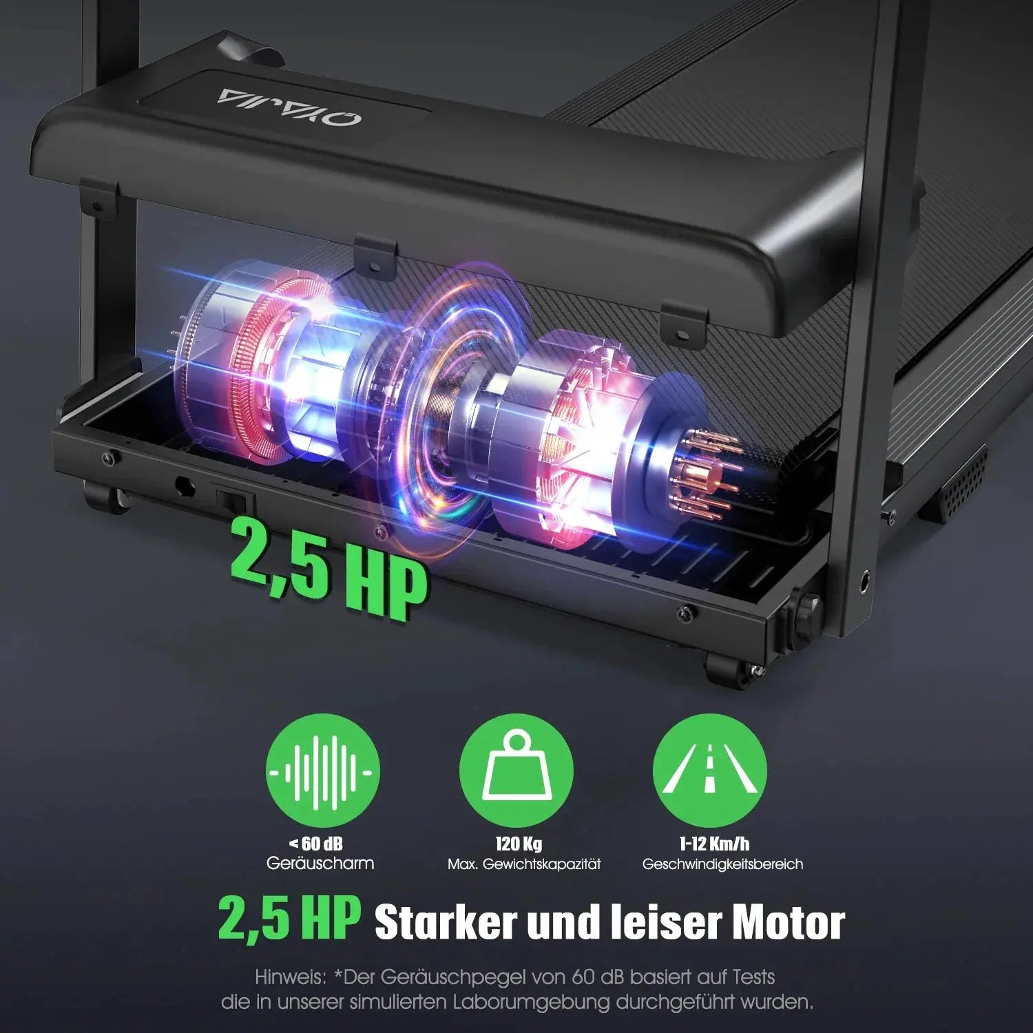 Treadmill Walking Pad for Home 3in1 Folding Under Desk Treadmill 2.5HP Smart Walking Treadmill with APP & LED Display by MAIDEN-ART