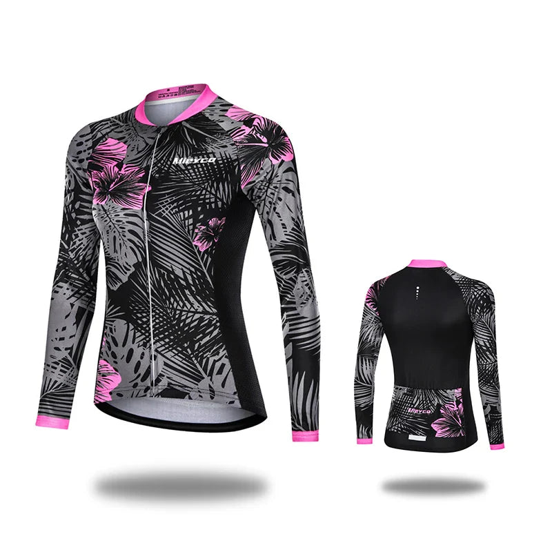 Women Cycling Jersey Summer Lightweight Long Sleeve Mountain Bike Sports Top for Outdoor Riding by Vimost Shop