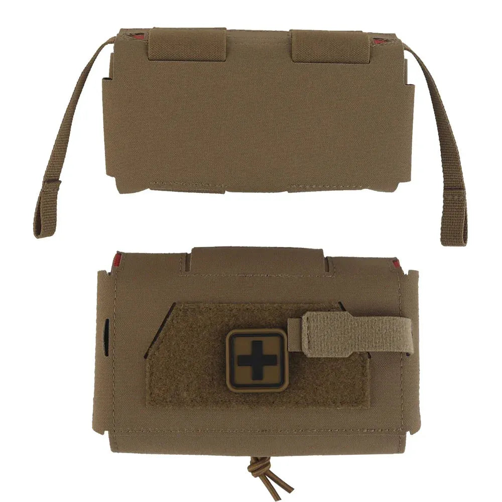 Compact MOLLE Outdoor Utility Pouch with Organizer Panel by Vimost Shop