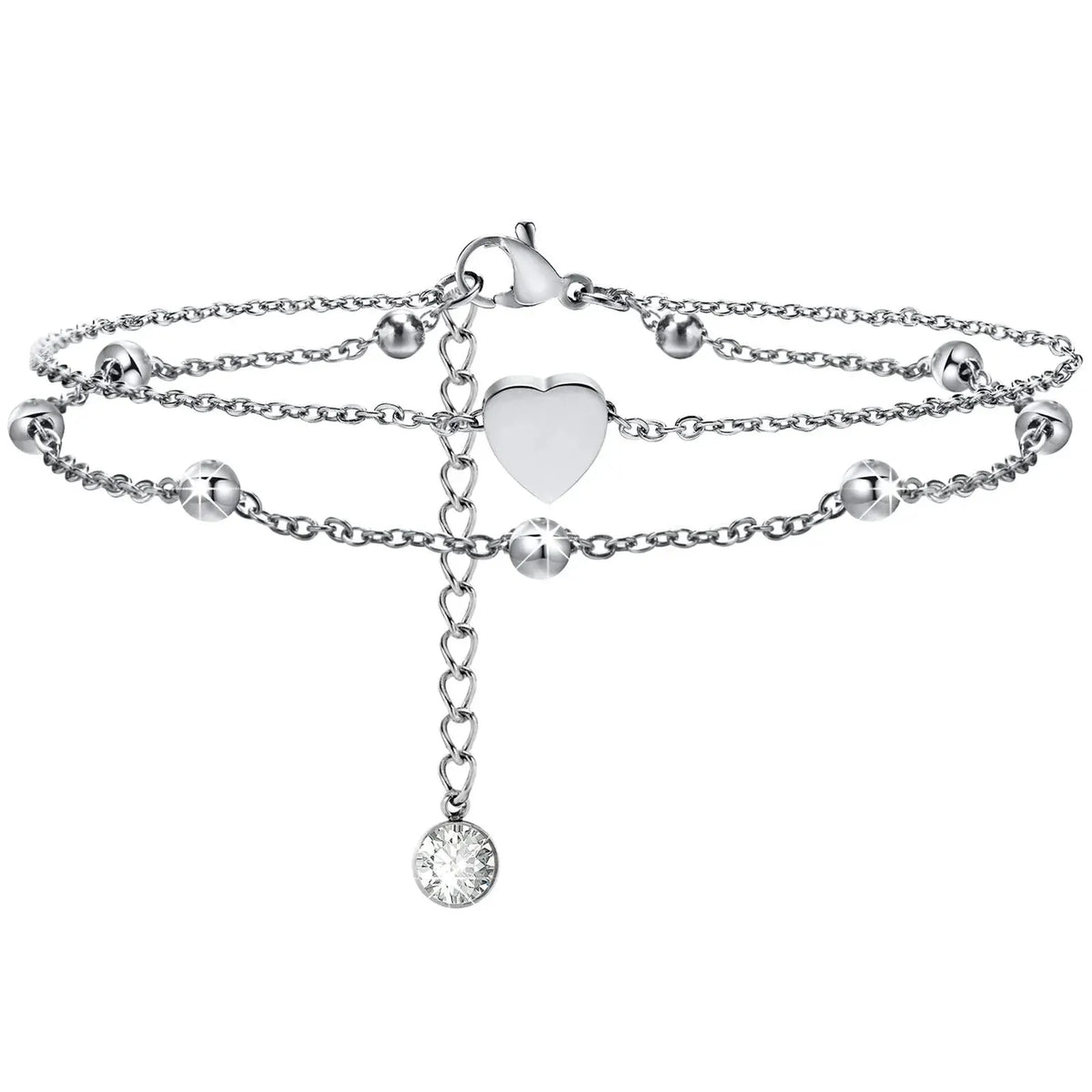 Snake Chain Anklet for Women Girls Adjustable Summer Beach Chain Anklet Bracelet Mother's Day Gifts Stainless Steel Not Allergic by Maiden-Art