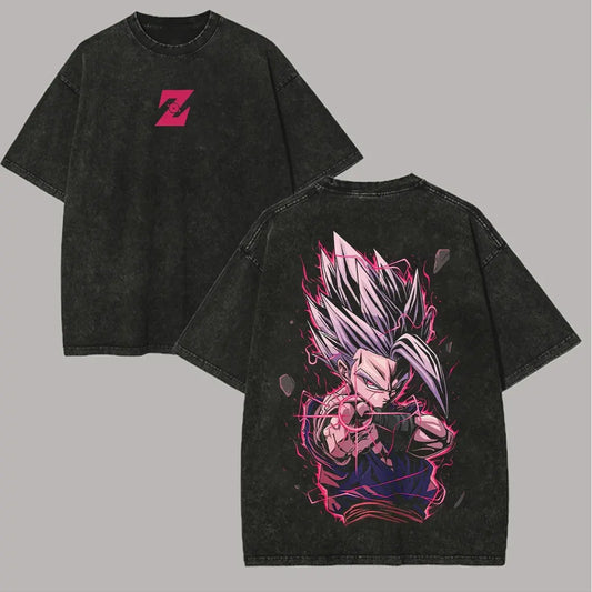 Master Roshi Kame Sennin Vintage Washed Oversized T-Shirt Cotton Tee by Vimost Shop