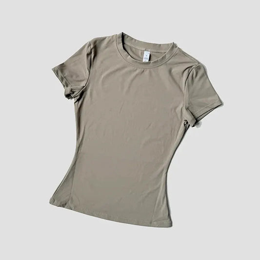 Women’s Seamless Short Sleeve Yoga Top – Fitness & Running Activewear by Vimost Shop