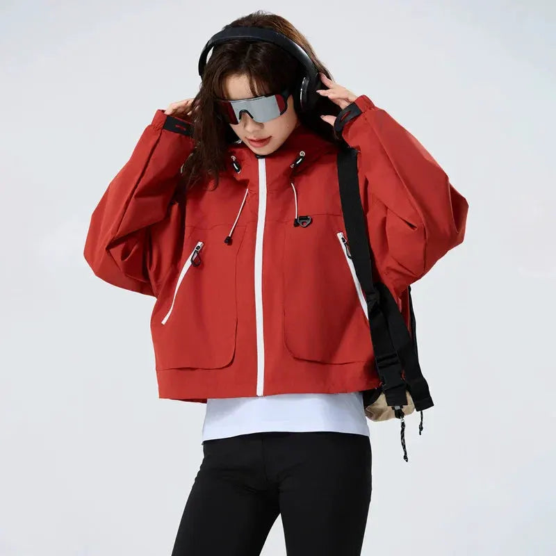 Unisex Waterproof Oil-Resistant Hiking Jacket for Camping by Vimost Shop