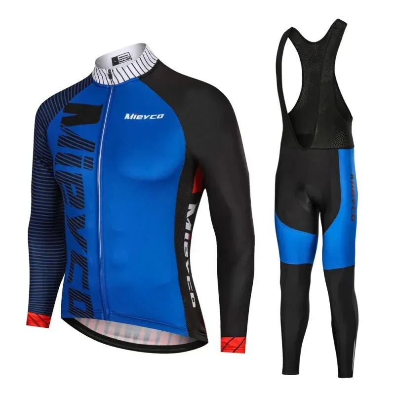 Men Long Sleeve Cycling Jersey Set MTB Road Bike Breathable Outdoor Cycling Suit by Vimost Shop