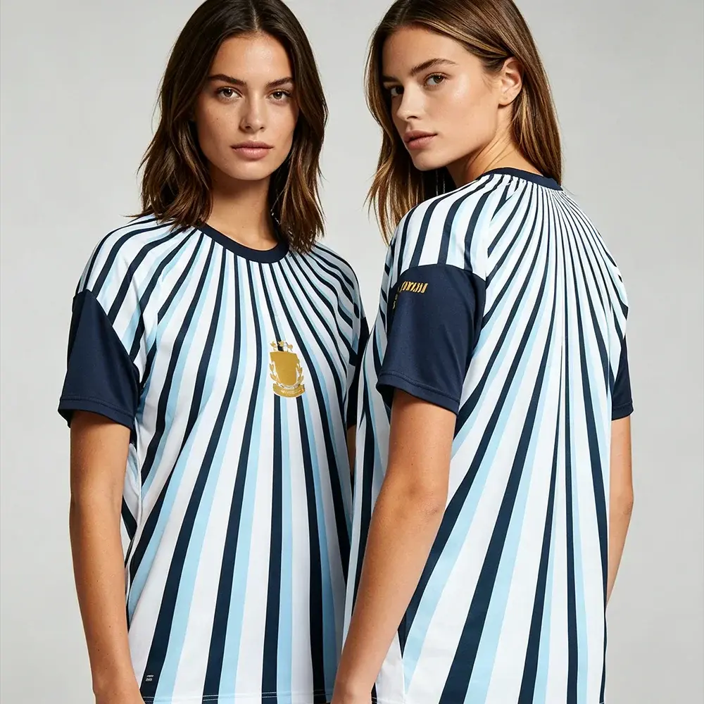 Argentina Soccer Jersey Men's Mesh Football Shirt Quick Dry Breathable Short Sleeve Sports Top by Vimost Shop