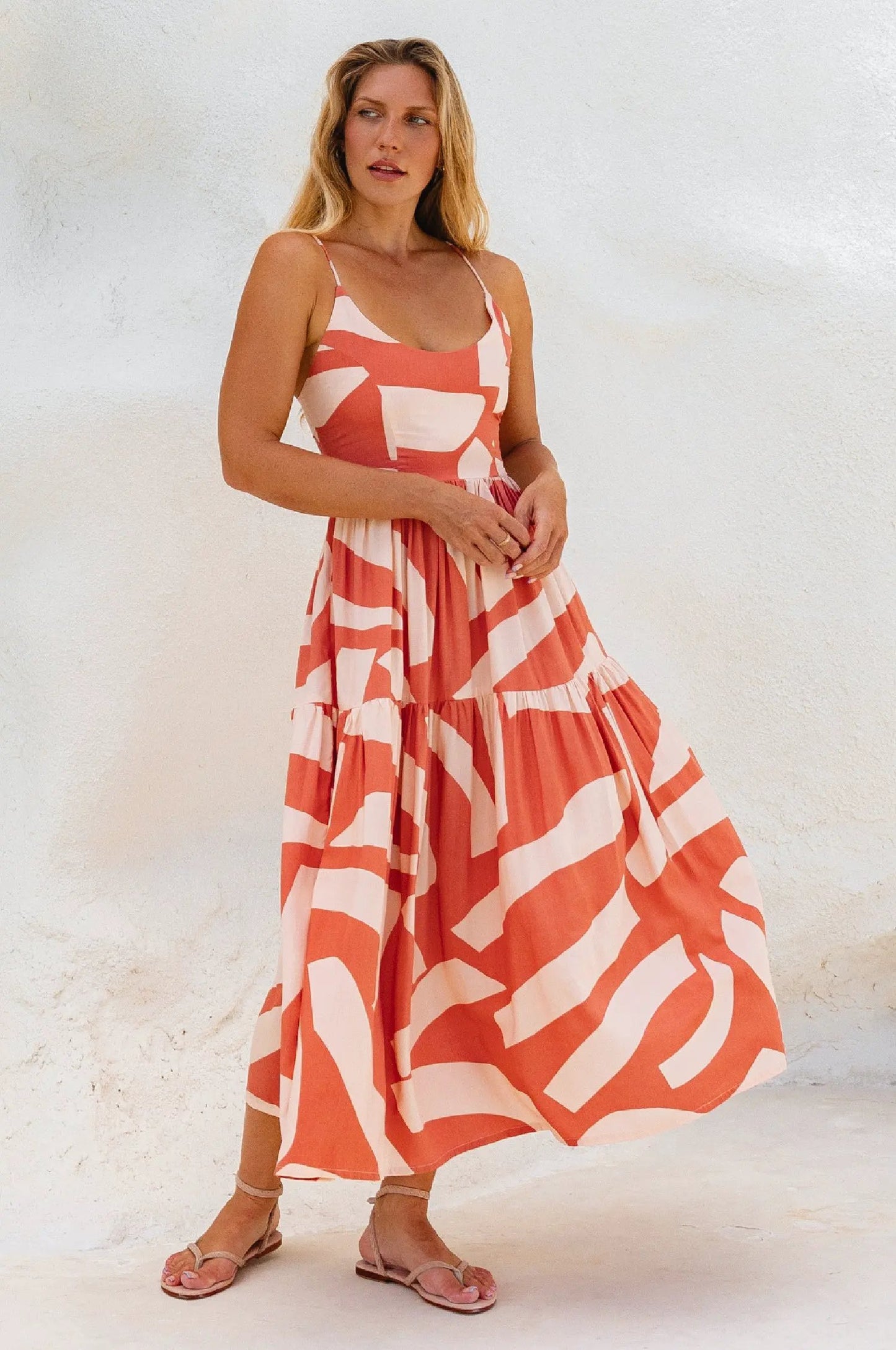 Sea Dreamer Strappy Midi Dress by ELF