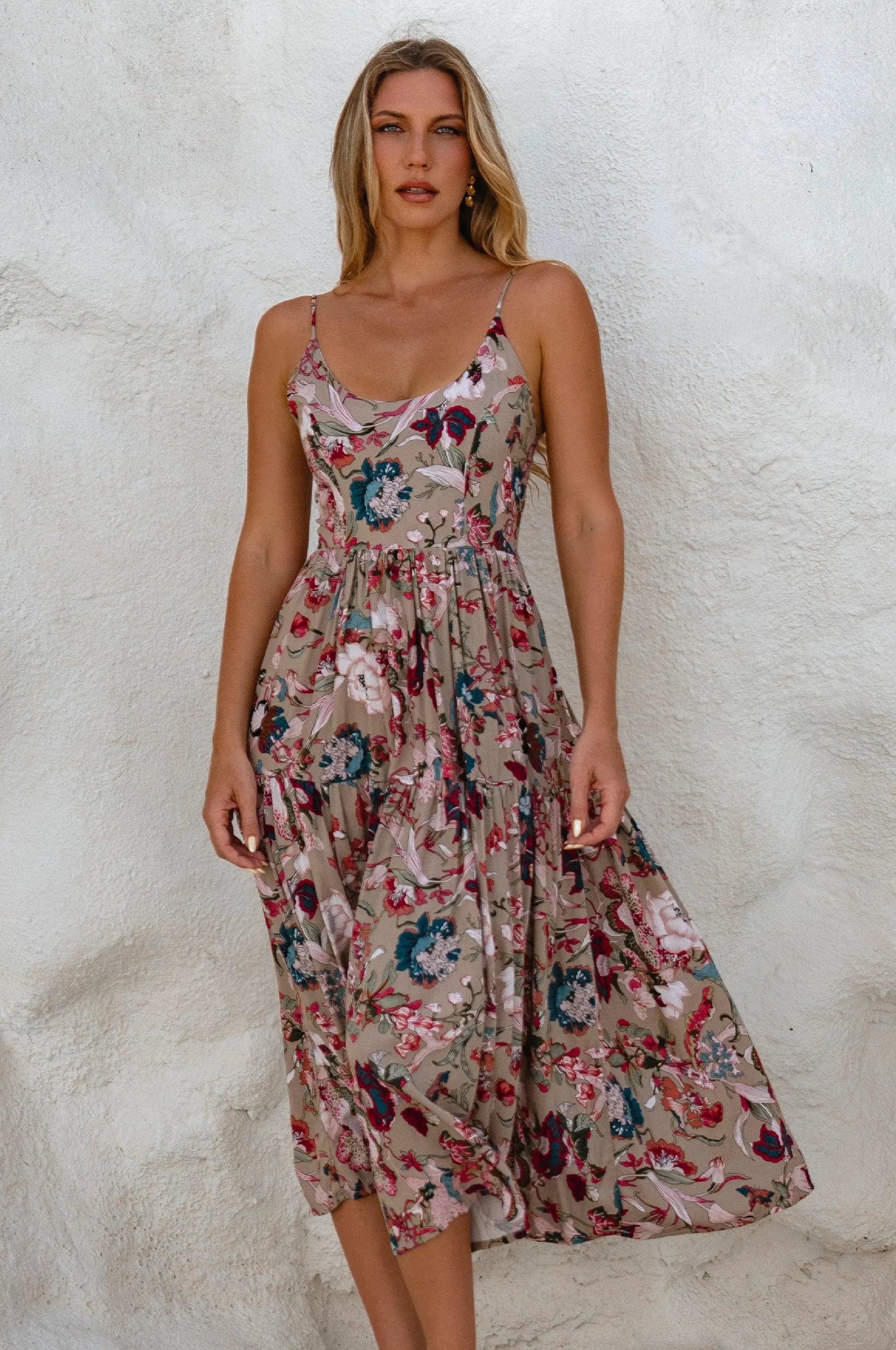 Sea Dreamer Strappy Midi Dress by ELF