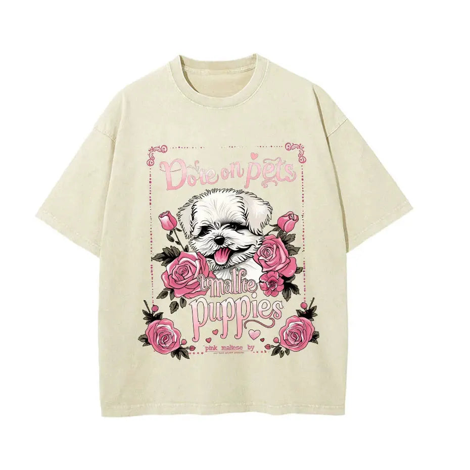 Japanese Cat Cartoon Graphic Baggy T-Shirt Men Streetwear by Vimost Shop