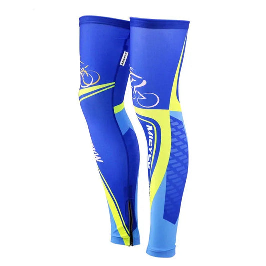 Men Ice Silk UV Sun Protection Leg Sleeves Lightweight Breathable Outdoor Cycling Running Sports Leggings by Vimost Shop
