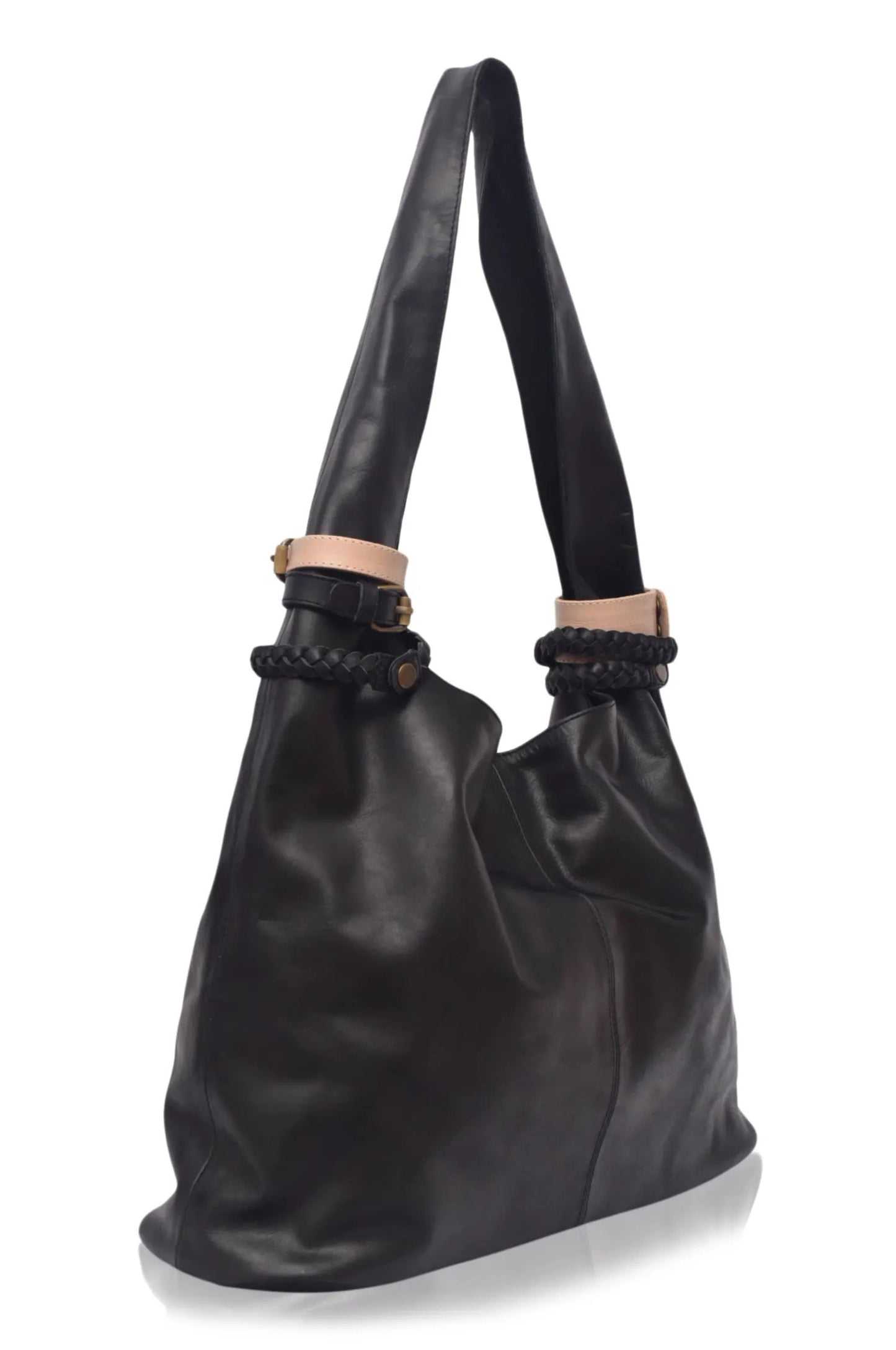Serendipity Slouchy Leather Tote Bag by ELF