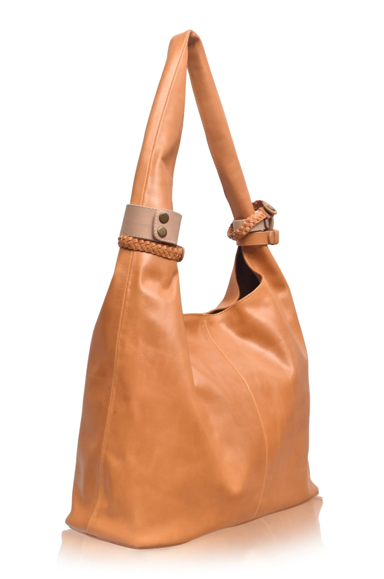 Serendipity Slouchy Leather Tote Bag by ELF