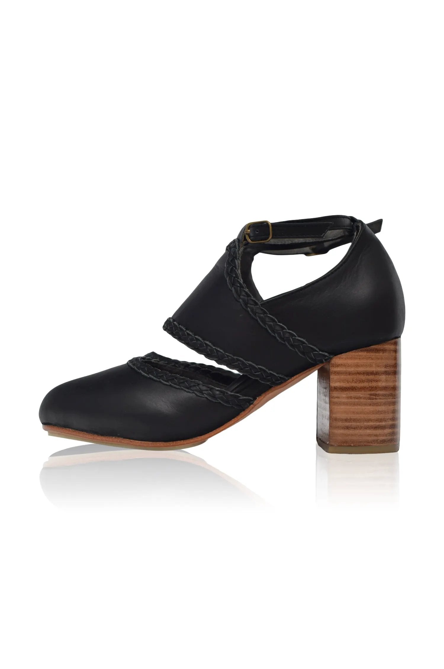 Serenity Leather Heels (Sz. 10.5) by ELF