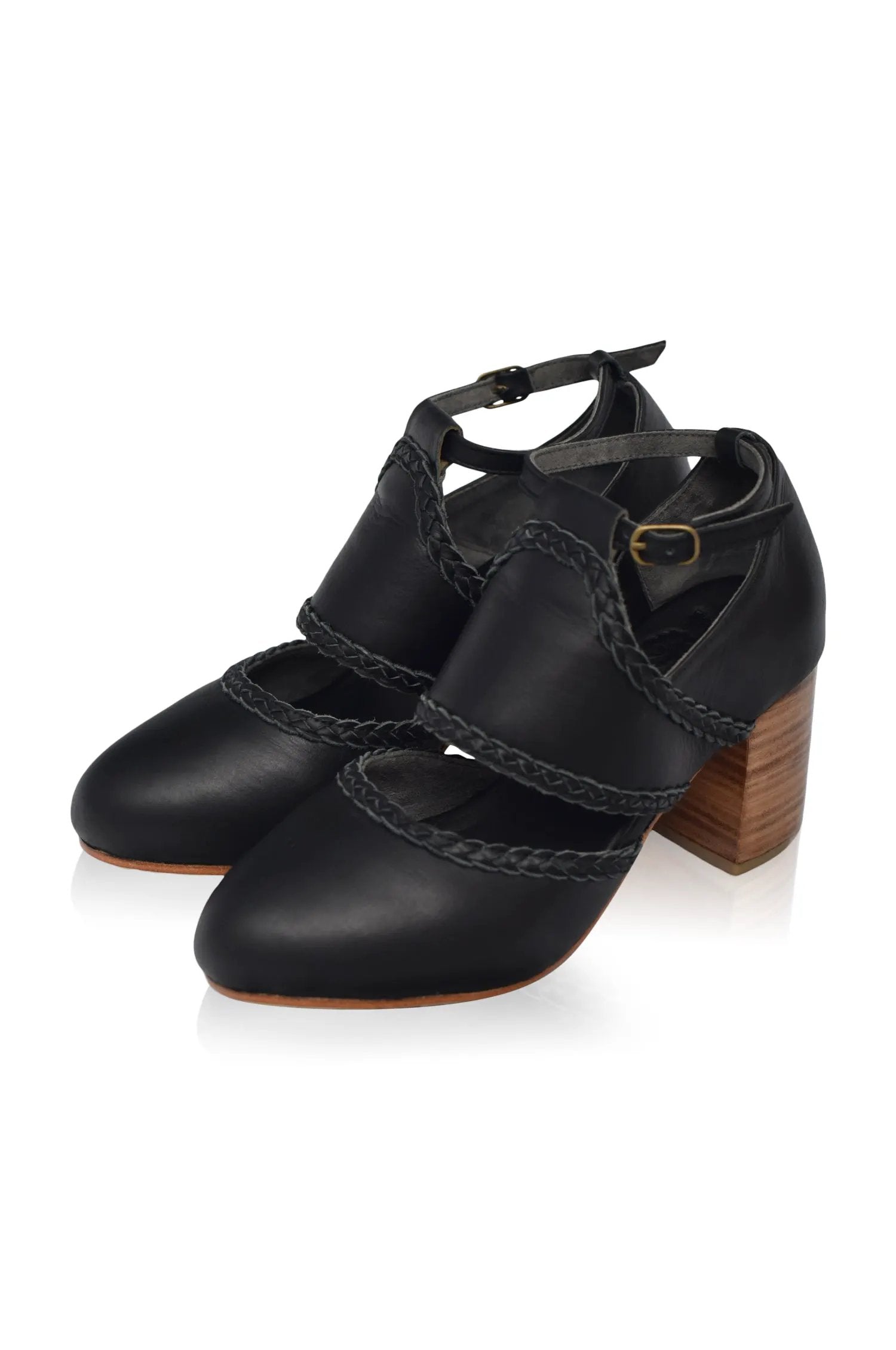 Serenity Leather Heels (Sz. 10.5) by ELF