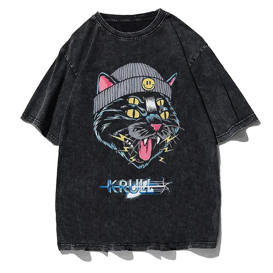 Hip Hop Streetwear Graphic T-Shirt Men Harajuku Cotton Short Sleeve Tee by Vimost Shop