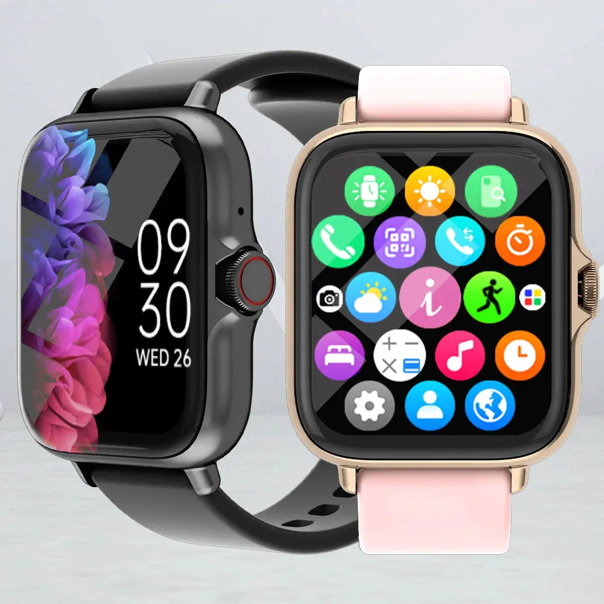 1.83'' Waterproof Smart Watch with Message Answer Call Sleep Monitoring Sports Pedometer Information Alerts For iPhone Android by MAIDEN-ART