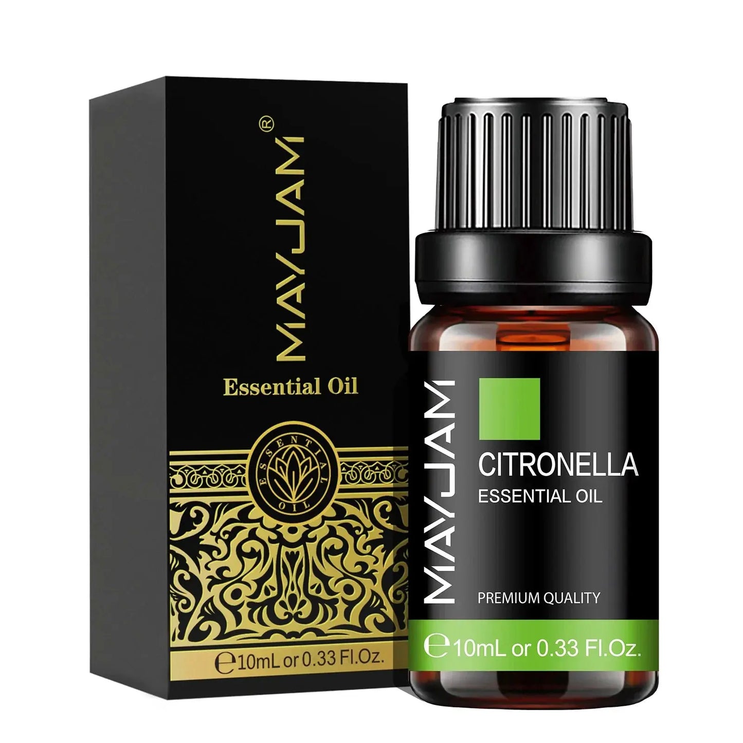 MAYJAM 10ML Lavender Lemongrass Jasmine Vanilla Eucalyptus Rose Lemon Essential Oil For Humidifier Diffuser Candle Making by Maiden-Art