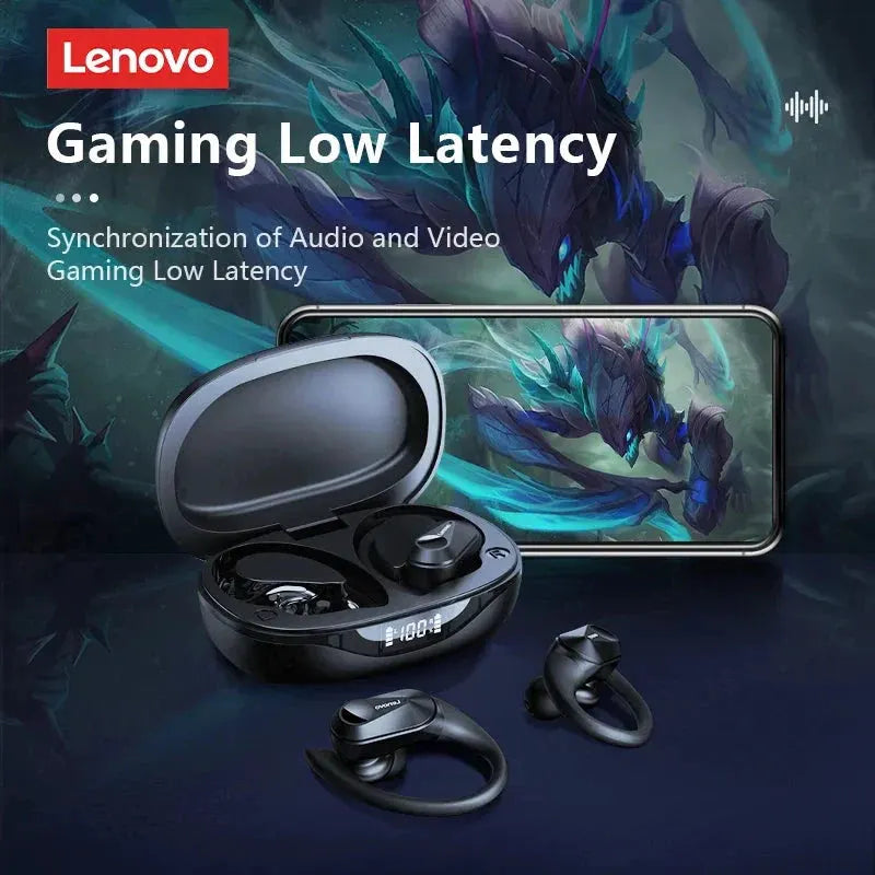 Original Lenovo LP75 TWS Bluetooth V5.3 Headphones Wireless LED Digital Display Earphones Noise Reduction Waterproof Headset New by MAIDEN-ART