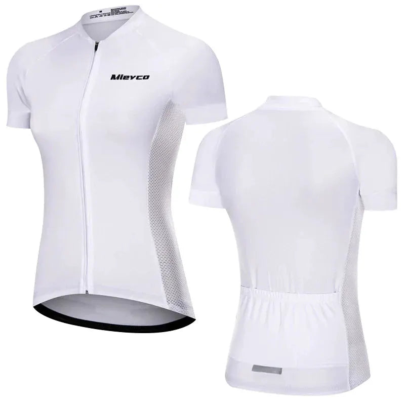 Women Cycling Jersey Summer MTB Bike Shirt Lightweight Breathable Reflective Cycling Top by Vimost Shop