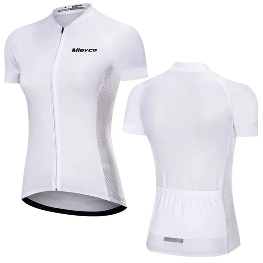 Women Cycling Jersey Summer MTB Bike Shirt Lightweight Breathable Reflective Cycling Top by Vimost Shop