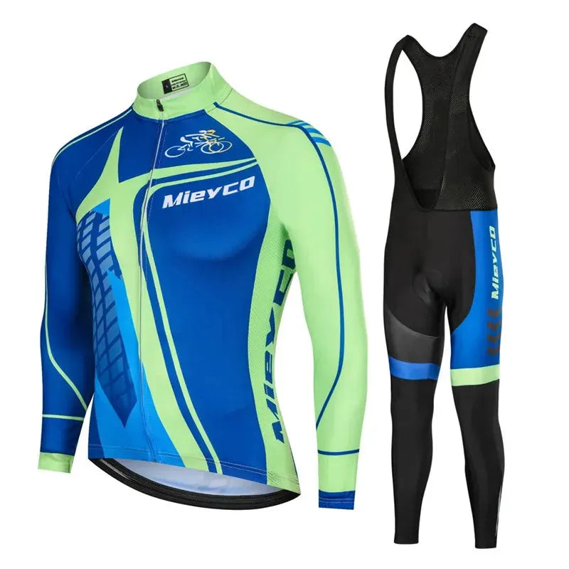 Men Long Sleeve Cycling Jersey Set MTB Road Bike Breathable Outdoor Cycling Suit by Vimost Shop