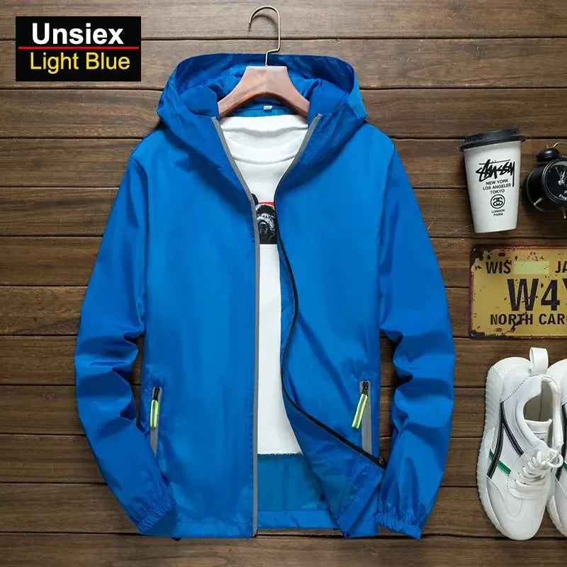 Unisex Breathable Reflective Hiking Jacket for Outdoor Wear by Vimost Shop
