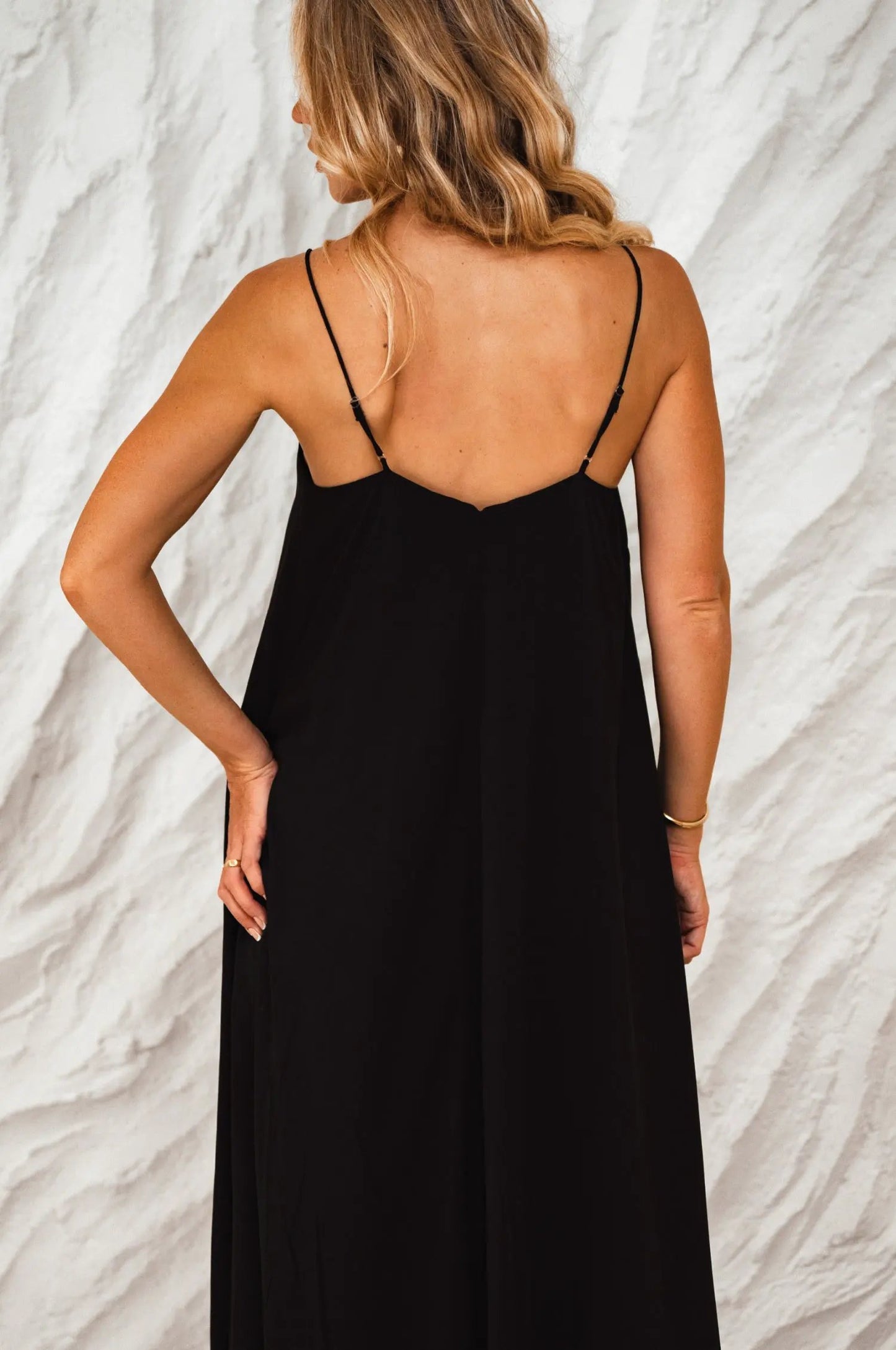 Silky Wind Strappy Maxi Dress by ELF