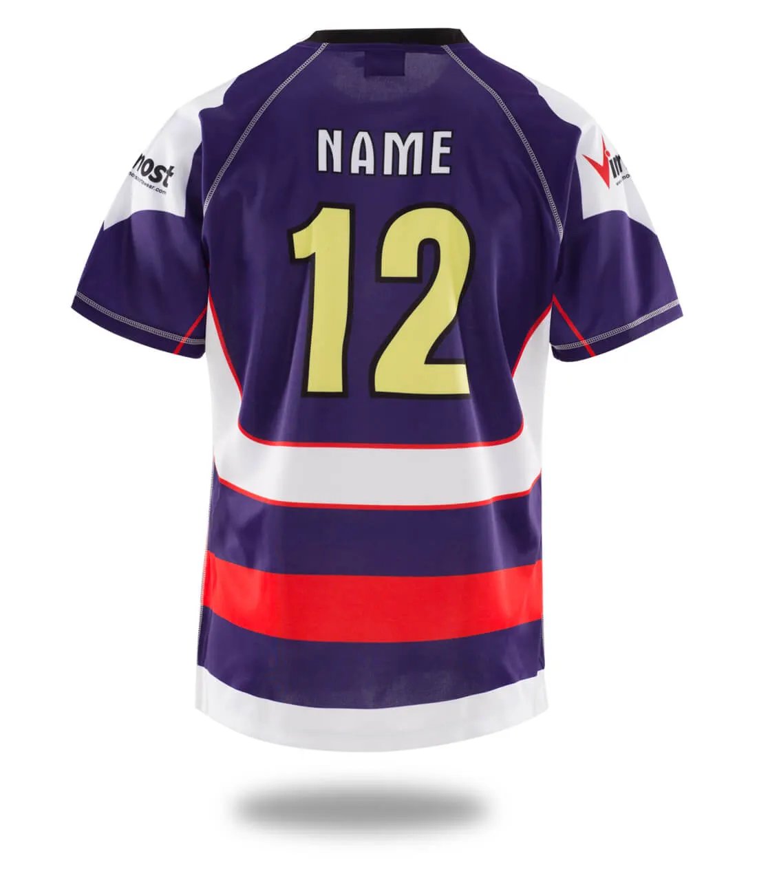 Custom Simple Striped Rugby Shirt by Vimost Sportswear