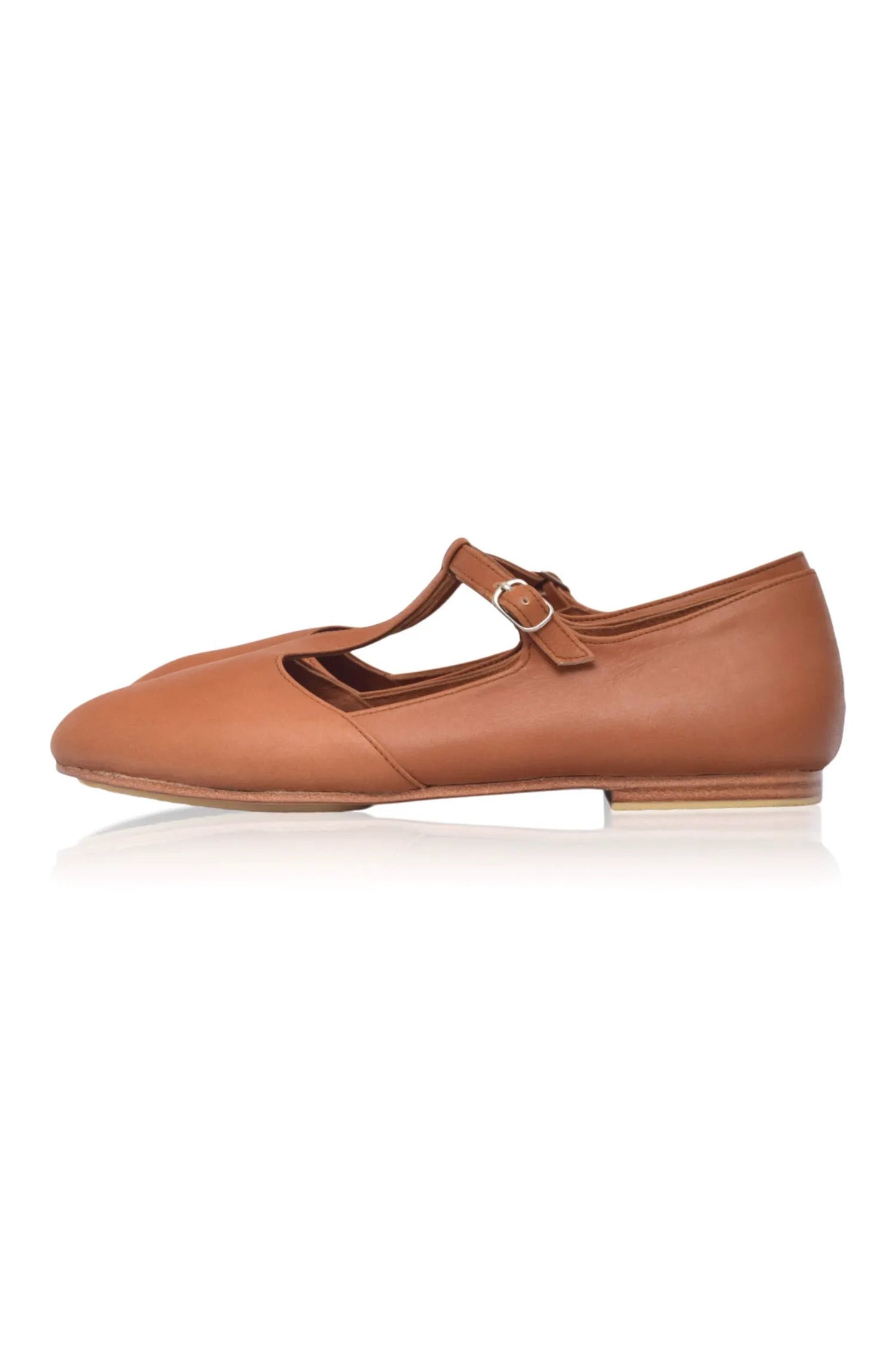 Simplicity Round Toe T-Strap Flats by ELF