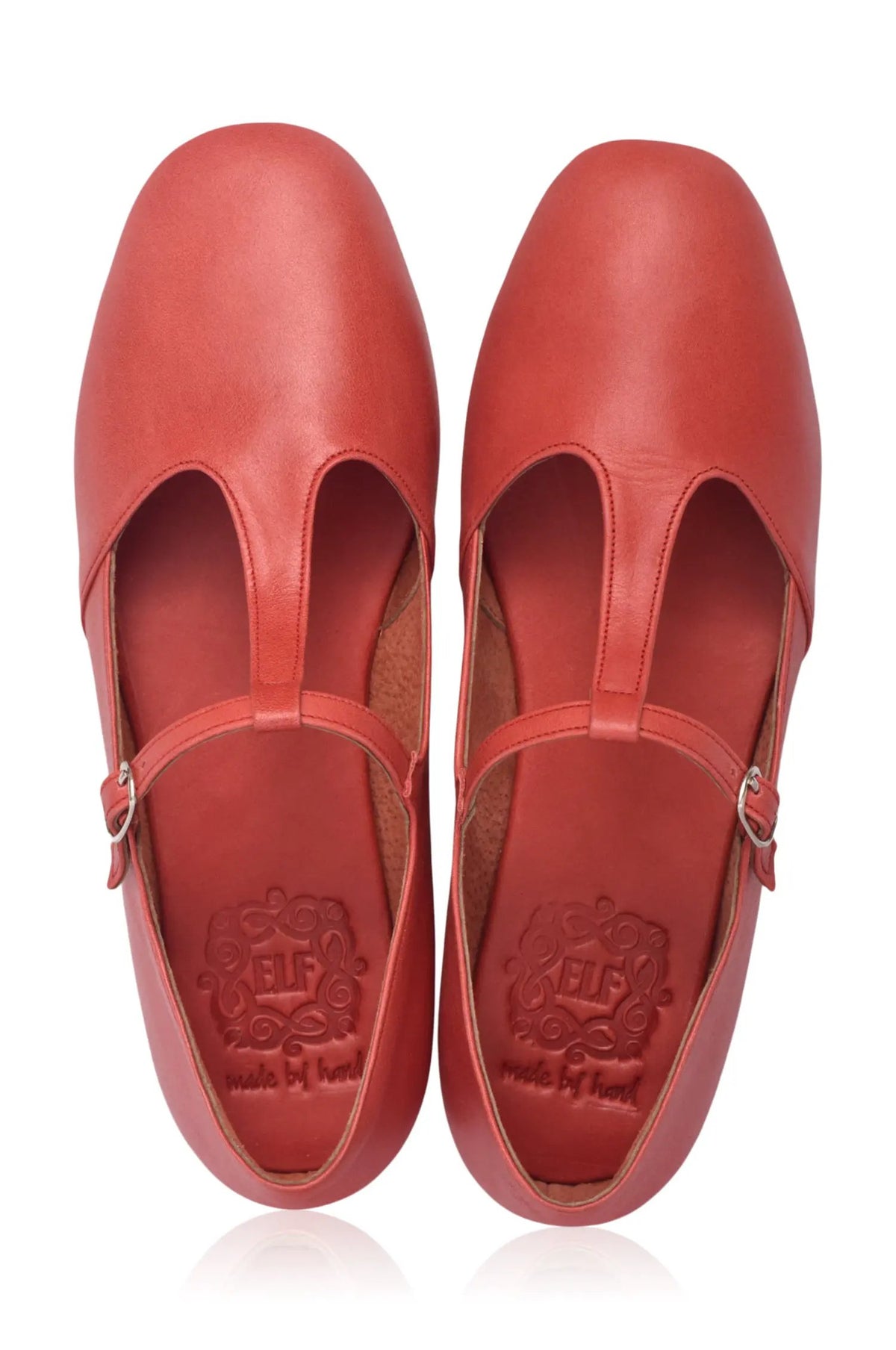 Simplicity Round Toe T-Strap Flats by ELF