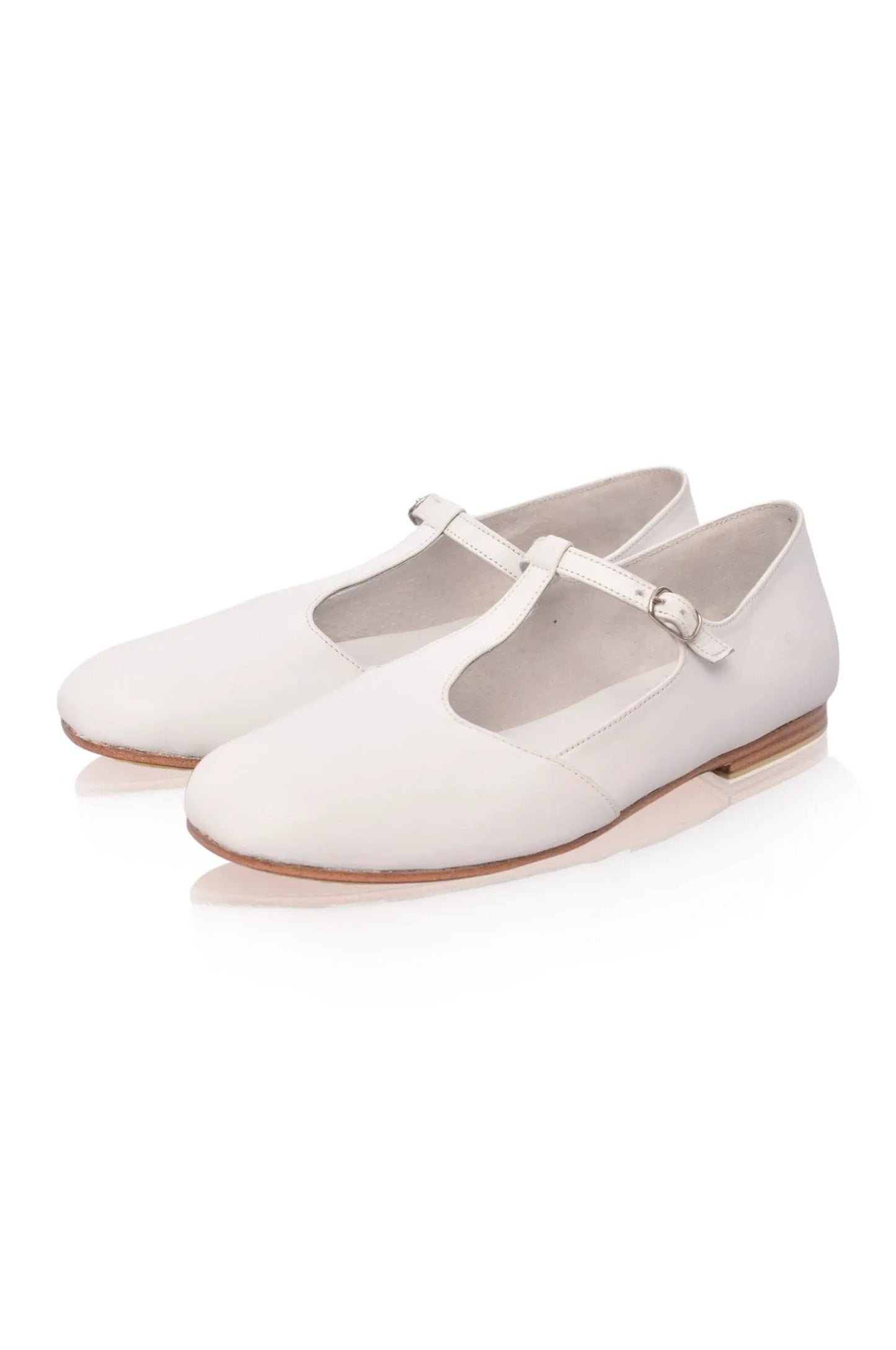 Simplicity Round Toe T-Strap Flats by ELF